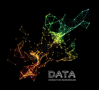抽象网络连接背景技术原子三角形净空间造型数据全球电脑化学互联网图片