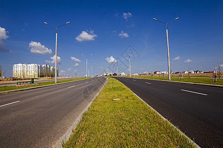 新的道路旅行团体工作沥青运输场景速度灯光安全水泥图片