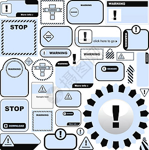 示警信号禁令警戒线感染交通安全插图危险按钮互联网横幅图片