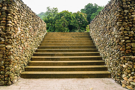 水泥楼梯途径人行道植物石头地面绿化脚步园林图片