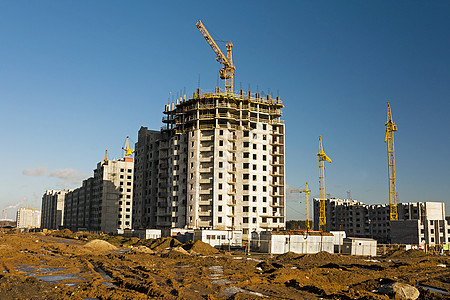 建造新房子的建筑城市市中心工作技术机械生长建筑学框架摩天大楼安全图片