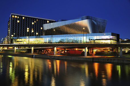 斯德哥尔摩日落建筑建筑学运河城市紫色交通酒店雕像结构图片