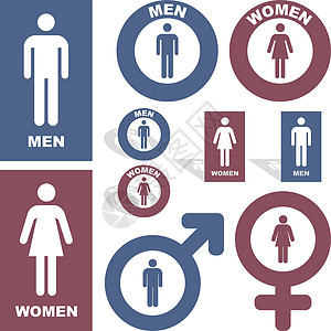 男女男生女士互联网夫妻浴室壁橱按钮绅士标签个性图片