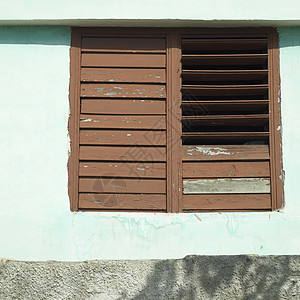 窗口特写器阴影收入状况瑕疵百叶窗建筑水泥材料废墟项目图片