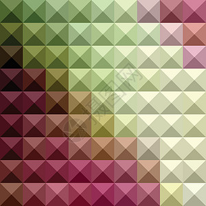 深毛紫色和绿色抽象低多边形背景图片