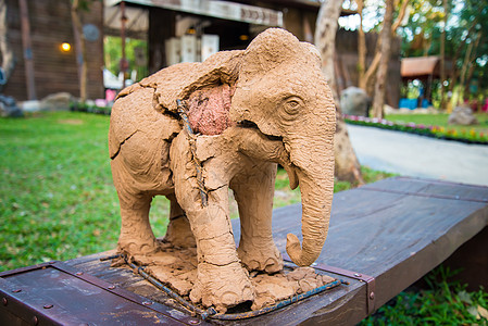 大象雕像旅行石头雕刻荣誉数字传统耳朵动物工艺繁荣图片