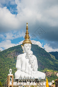 白佛雕塑寺庙天空文化传统纪念碑艺术旅行佛教徒宗教图片