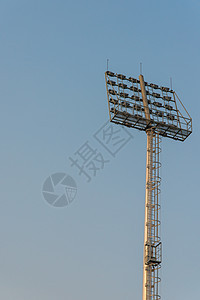 焦点会场电气投影聚光灯力量游戏体育场蓝色照明棒球图片