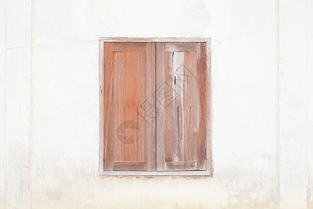 旧木窗窗户框架建筑木头白色古董建筑学棕色装饰房子图片