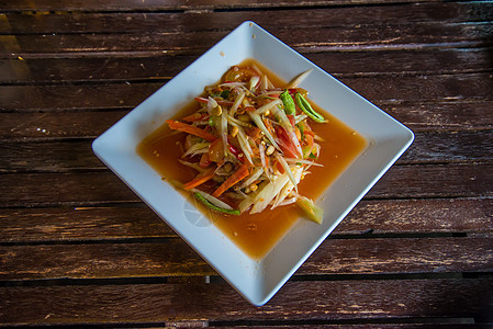 木薯沙拉烹饪热带香料活力营养蔬菜饮食食物水果盘子图片