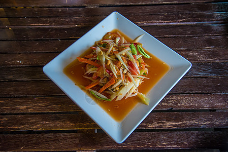 木薯沙拉烹饪盘子营养水果木瓜饮食香料活力餐厅辣椒图片