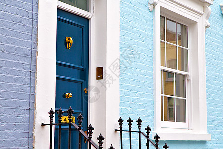 在英国伦敦的旧墙门里别说街道乡村窗户国家公寓入口英语邻里建筑阳台图片