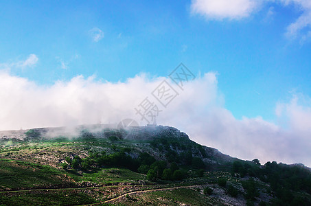 咸海山脉风景岩石季节场景天空公园远足蓝色石头高度图片