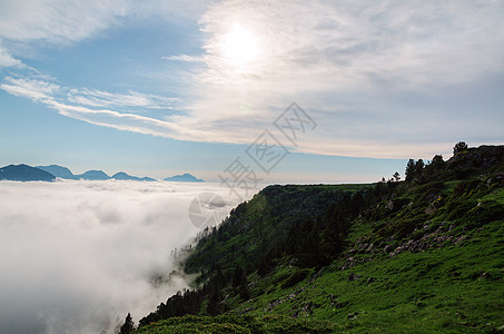 皮埃尔圣马丁皮雷内斯大西洋 阿克维塔尼 弗朗西场景爬坡全景森林公园天空环境树木旅行晴天图片