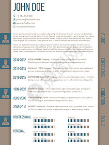 Cv 带有侧分类的 Cv 恢复模板模板图片