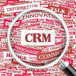 CRM 客户关系管理风格软件打印词云顾客技术营销客户服务拼贴画图片