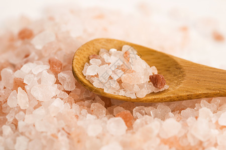 喜马拉雅粉红盐水晶宏观白色矿物岩石调味品食物橙子图片