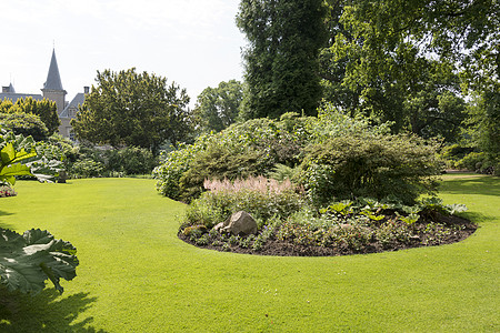 大英式花园 有绿色植物和草地图片