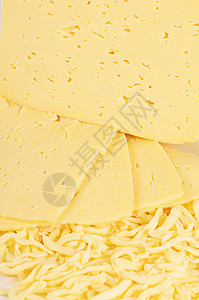 白色背景的奶酪被分离出来奶制品生活早餐食品产品美食牛奶熟食食物小吃图片