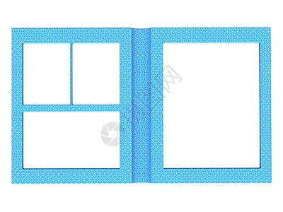 胶质折叠光框架书制成蓝色图片