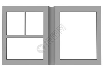 折叠光框架书灰色化图片