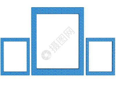 蓝色的3个纹理光膜图片