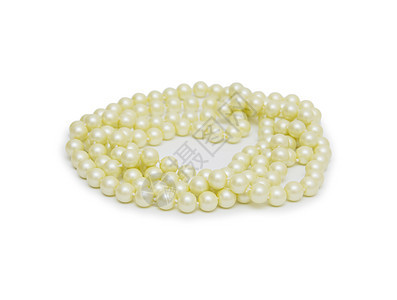 珍珠珠珠 白底的项链细绳珠子礼物配饰女性化魅力白色珠宝奢华图片