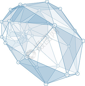 Stone 商业介绍摘要3d矢量背景网络数字全球矿物顶点格子原子样本艺术插图图片