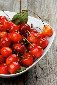 甜美的马拉西诺樱桃美食家健康饮食浆果乡村背景宏观食物白色宝石色饮食图片