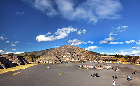 死神大道寺庙月月金字塔Teotihuacan图片
