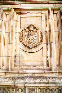 英国伦敦古城的大理石雕像王国狮子石头地标旅游建筑学柱子历史纪念碑雕塑图片