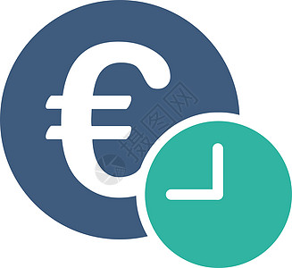 来自的欧元信用图标宝藏硬币货币债务财政日程投资经济收益帐户图片