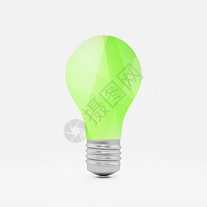 灯泡概念符号 3d矢量图解广告技术销售战略创造力发明研究创新风暴生长图片