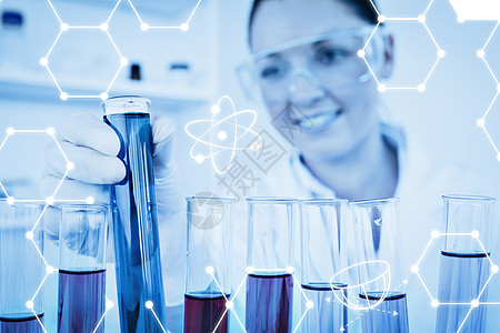 科学图形综合图象病理学家实验室医学蓝色化学药品生物女士细胞疾病图片