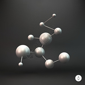 3D 分子结构背景 图形设计微生物学插图纳米物质节点网格教育网络生物技术图片