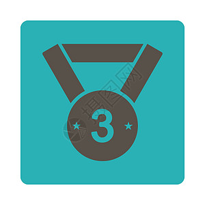 颁奖按钮覆盖彩色集成的第三个奖章图标竞赛运动金子成就邮票铜奖保修速度荣誉证书图片