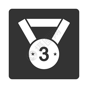 颁奖按钮覆盖彩色集成的第三个奖章图标成就质量速度徽章竞赛标签荣誉铜奖金子邮票图片