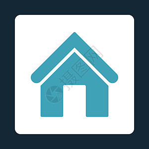 家庭平淡和白蓝色整形按键栖息地家园不动产庇护所出生地商业小屋机构住宅建筑学图片