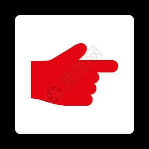 指平平红色和白颜色四环按键拇指背景光标图标棕榈手势白色黑色手指作品图片