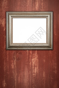 旧图片框摄影房间艺术木头框架照片金属墙纸古董镜子背景图片