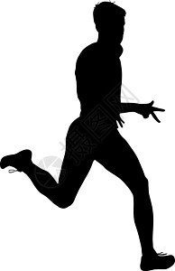 短跑运动员的剪影赛跑者 矢量图优胜者赛跑者成人运动游戏团体竞技训练肾上腺素冠军图片