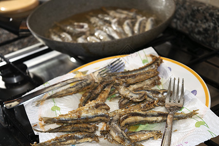 鱼薯条午餐柠檬餐厅鳀鱼美食盘子食物海鲜白色小吃图片