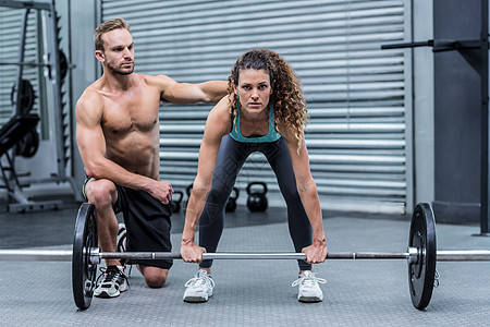 注意性肌肉女性举重重量护理男性运动员伙伴力量俱乐部精神福祉调理健身图片
