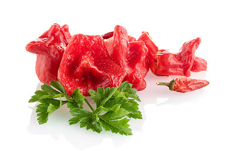 红胡椒闭合文化美食辣椒绿色蔬菜沙拉饮食烹饪香肠白色图片