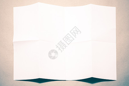 空白卷曲纸白色阴影床单商业办公室材料文档框架卡片折叠图片