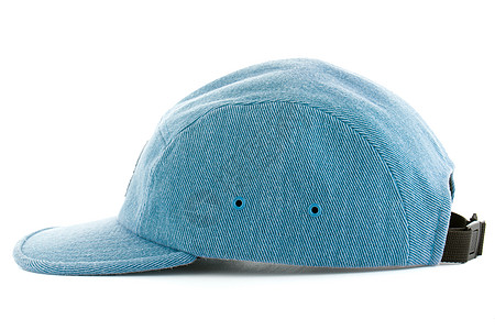 蓝帽子黑帮蓝色棉布帽子头盔衣服纺织品广告帆布商品图片