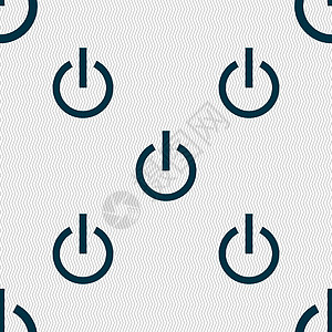 功率图标符号 无缝模式带有几何纹理 矢量插图收费网络电气电压商业来源互联网技术电子图片