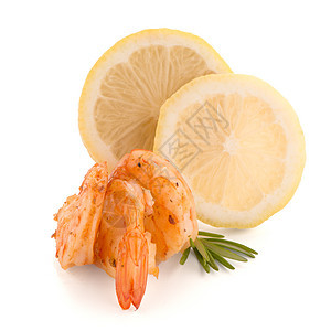 带石灰的虾营养橙子动物餐厅饮食贝类美食甲壳雕刻沙拉图片