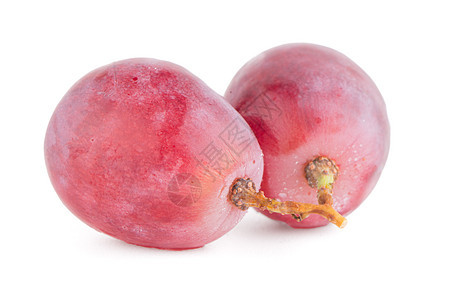 一堆红葡萄水滴水果生活健康饮食食物白色背景图片