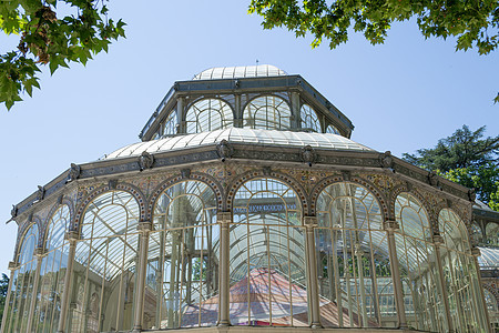 水晶宫殿艺术温室十字形穿越金属框架展品玻璃首都图片